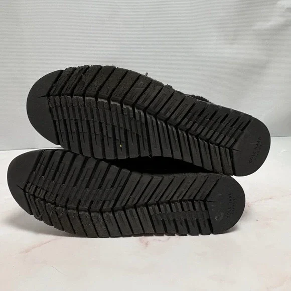 Cole Haan Nike Air Collab Waterproof Hiker Boots Women's 8 Green Suede Shearling - Picture 7 of 7